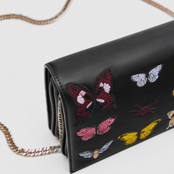 zara butterfly bag